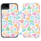 ファースト・フードパターン2 INCIPIO iPhoneウォレットケース (フォリオ Open)