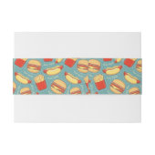 ファースト・フードパターン3 招待状ベリーバンド (裏面例)