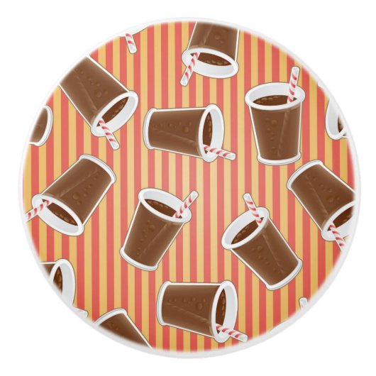 ファースト・フードパターン セラミックノブ (正面)