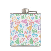 ファースト・フードパターン フラスク (裏面)