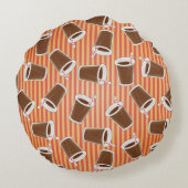 ファースト・フードパターン ラウンドクッション (裏面)