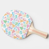 ファースト・フードパターン 卓球ラケット (横)