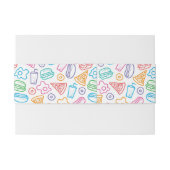 ファースト・フードパターン 招待状ベリーバンド (裏面例)