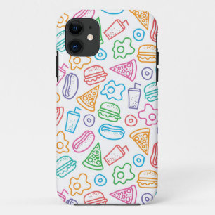 ファースト・フードパターン iPhone 11 ケース