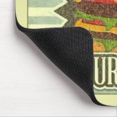 ファースト・フードメニューのためのレトロカバー マウスパッド (コーナー)