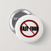 ファースト・フード無し 缶バッジ (正面&裏面)