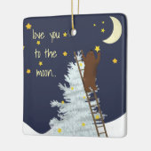 ファースト・ホリデーオーナメントパーソナライズ・ラブ・ユー セラミックオーナメント (左)