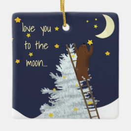 ファースト・ホリデーオーナメントパーソナライズ・ラブ・ユー セラミックオーナメント