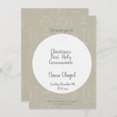 ファースト・ホリー招待状 招待状 (正面/裏面)