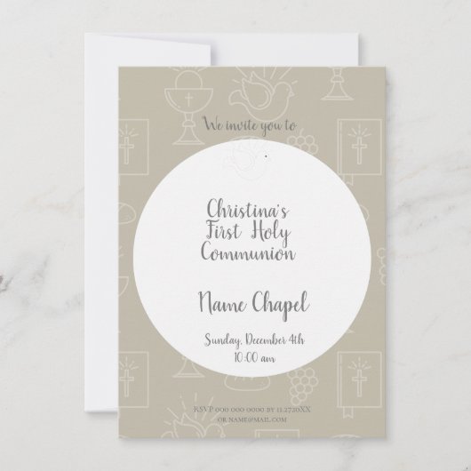 ファースト・ホリー招待状 招待状 (正面)