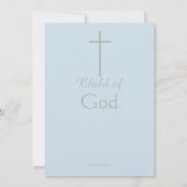 ファースト・ホリー・コミュニオンクロスソンブルーグレー 招待状 (裏面)