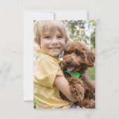 ファースト・ホリー・コミュニオンフォトユーカリリース 招待状 (裏面)