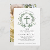 ファースト・ホリー・コミュニオンフォトユーカリリース 招待状 (正面/裏面)