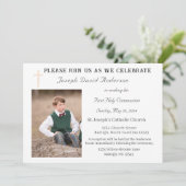 ファースト・ホリー・コミュニオンフォト招待状 招待状 (スタンド正面)