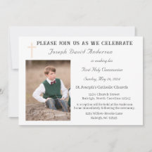 ファースト・ホリー・コミュニオンフォト招待状