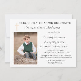 ファースト・ホリー・コミュニオンフォト招待状 招待状