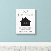 ファースト・ホーム引っ越し祝いパーティー キャンバスプリント (インサイチュ (ウッドフロア))