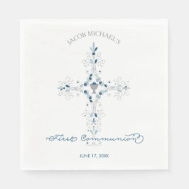 ファースト・ホーリーカスタム紙ナプキンス – 少年 スタンダードランチョンナプキン