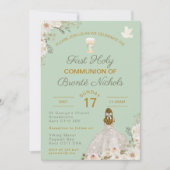 ファースト・ホーリー・コミュニオン招待状ボホ・チャリス 招待状 (正面)