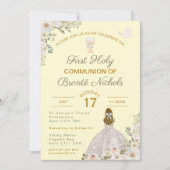 ファースト・ホーリー・コミュニオン招待状ボホ・チャリス 招待状 (正面)