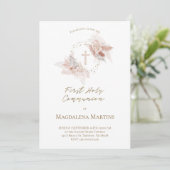 ファースト ホーリー コミュニオン ボヘミアンフラワー 招待状 (スタンド正面)