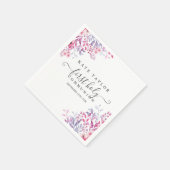 ファースト・ホーリー・コミューニオンラベンダーワイルドフラワーズフローラ スタンダードカクテルナプキン (角)