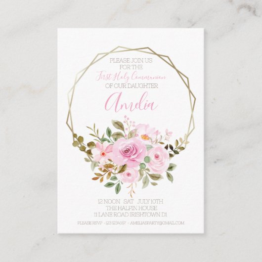 ファースト・ホーリー・コミューンパーティの招待状 ノートカード (正面)