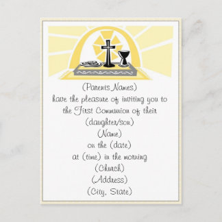 ファースト・ホーリー・コミューン招待状 インビテーションポストカード