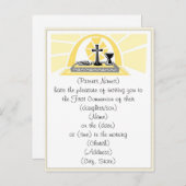 ファースト・ホーリー・コミューン招待状 インビテーションポストカード (正面/裏面)