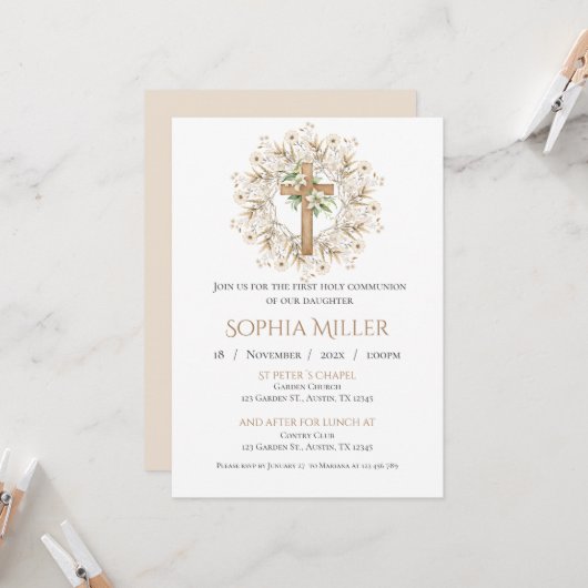 ファースト・ホーリー・コミューン招待状 招待状 (正面/裏面インサイチュ)