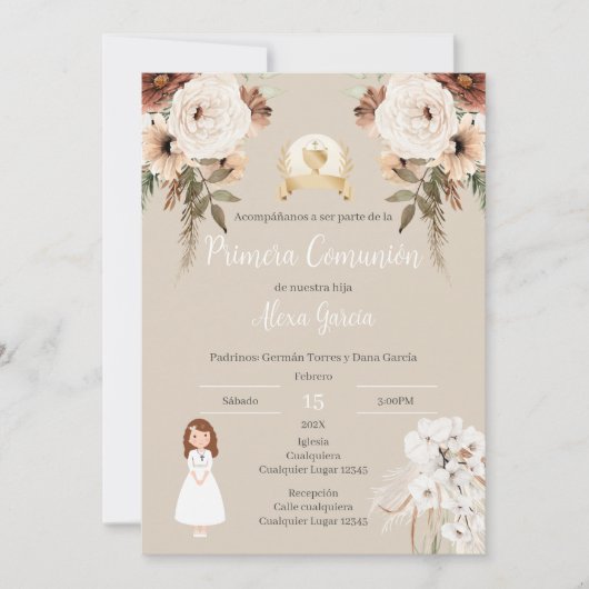 ファースト・ホーリー・コミューン招待状 招待状 (正面)