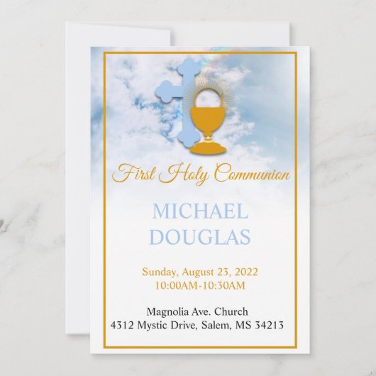 ファースト・ホーリー・コミューン招待状 招待状 (正面)