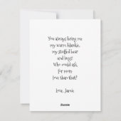 ファースト・マザーズデイベビーフォトホリデーカード シーズンカード (裏面)