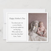 ファースト・マザーズデイ写真ホリデーカード シーズンカード (正面)