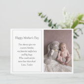 ファースト・マザーズデイ写真ホリデーカード シーズンカード (スタンド正面)