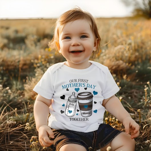 ファースト・マザーズデイ男の赤ちゃん ベビーボディスーツ