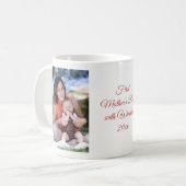 ファースト・マザーズ・デイカスタムフォト&文字マグカップ コーヒーマグカップ (正面左)