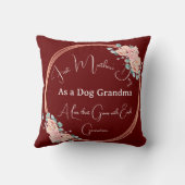 ファースト・マザーズ・デイ・ドッグ・グランママ |フォトカスタムー クッション (裏面)