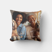 ファースト・マザーズ・デイ・ドッグ・グランママ |フォトカスタムー クッション (正面)