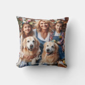 ファースト・マザーズ・デイ・ドッグ・グランママ |フォトカスタムー クッション (正面)