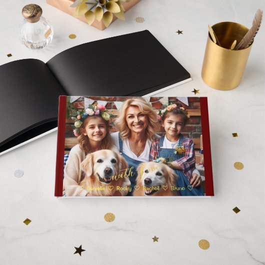 ファースト・マザーズ・デイ・ドッグ・グランママ |フォトカスタムー ゲストブック (正面見開き)