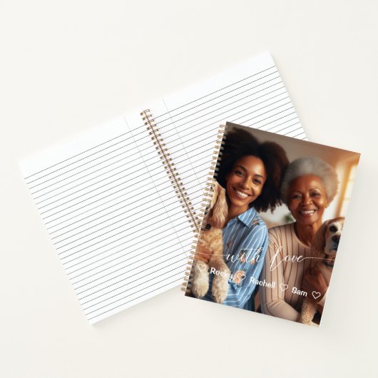 ファースト・マザーズ・デイ・ドッグ・グランママ |フォトカスタムー ノートブック (内部)