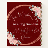 ファースト・マザーズ・デイ・ドッグ・グランママ |フォトカスタムー ノートブック (裏面)