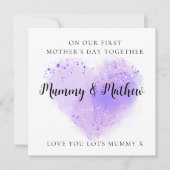 ファースト・マザーズ・デイ・最高のフレンド・パープル・ハート シーズンカード (正面)