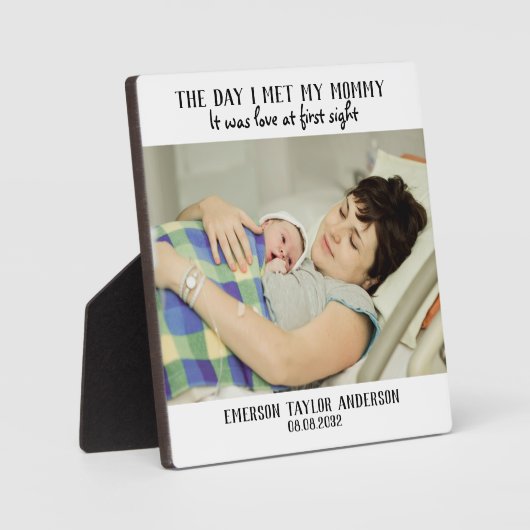 ファースト・マザー・デイ・ラブの一目惚れ写真 フォトプラーク (正面)