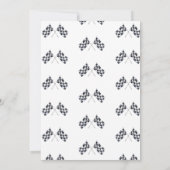 ファースト・モンスタートラックの男の子の誕生日まで成長 招待状 (裏面)