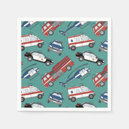 ファースト・レスポンダー医療緊急誕生日 スタンダードカクテルナプキン