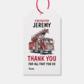 ファースト・レスポンダー消防士ありがとう ギフトタグ (正面)