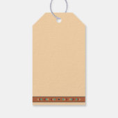 ファースト・ロデオかわいいカウボーイの馬の誕生日パーティー ギフトタグ (裏面)