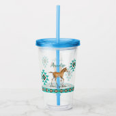 ファースト・ロデオ南西部の騎馬隊はカスタム アクリルタンブラー (正面)